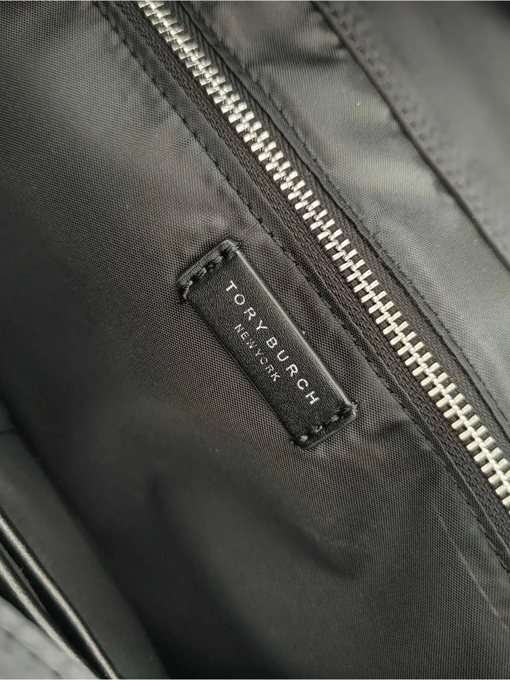 Tory Burch Black Logo Chain-Strap Tote